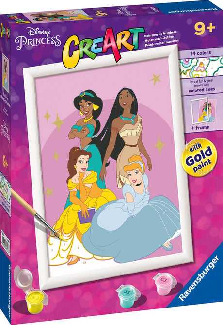 Ravensburger Creart Disney Princesss - malowanie po numerach dla dzieci