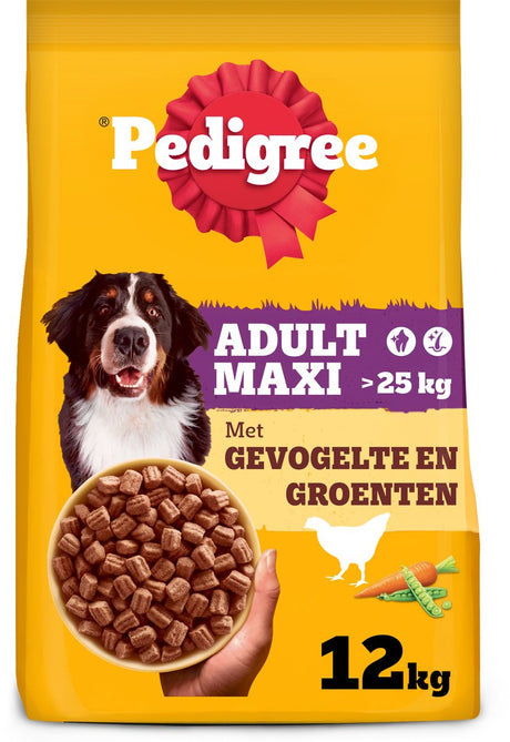 Karma dla psów rasowych - maxi sucha karma dla dorosłych - drób i warzywa - 12kg