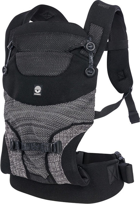 Nosidełko Dooky - nosidełko terra nova black - nosidełko - nosidełko dla malucha i dziecka 3,5-15 kg - ergonomiczna pozycja M - nosidełko na plecach - regulowane i oddychające - nosidełka - nosidełko