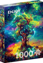 Enjoy puzzle legpuzzel kosmischer lebensbaum 1000 stukjes kleurrijk.