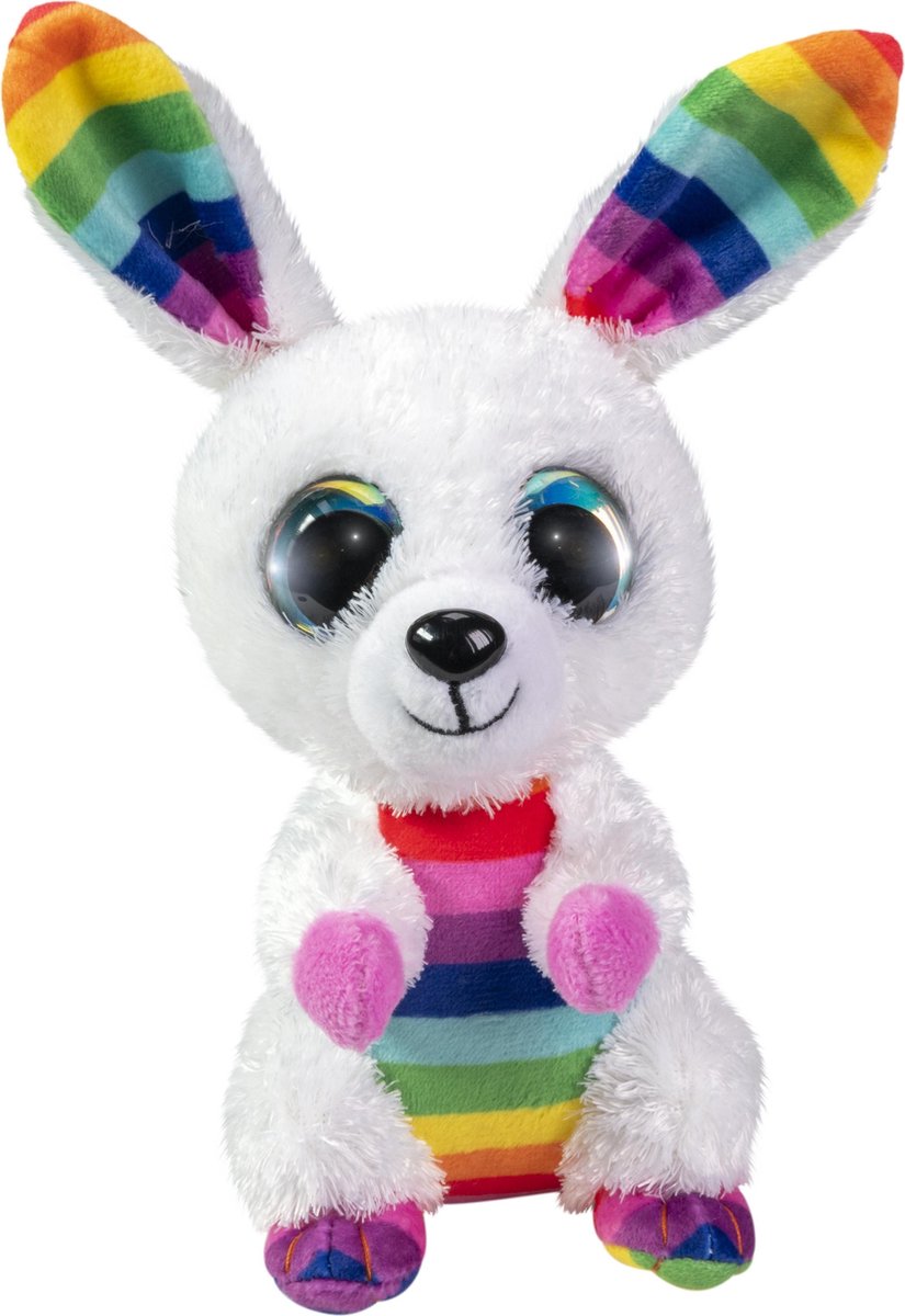 Przytulanka Lumo Stars - tęcza królik, 15cm
