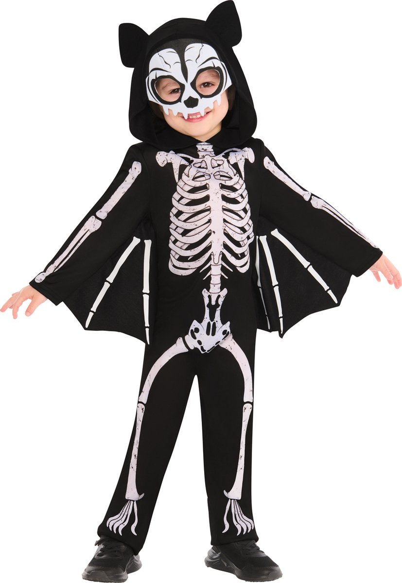 Rubies 'vleermuis skelet' kostuum voor kinderen halloween 2-3 jaar