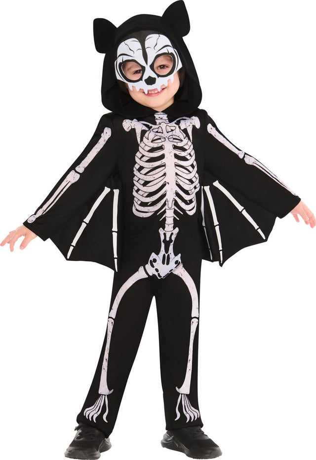 Rubies 'vleermuis skelet' kostuum voor kinderen halloween 2-3 jaar