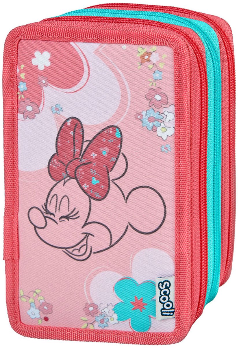 Zestaw szkolny Undercover Minnie Mouse z 3 przegródkami, wielokolorowy.