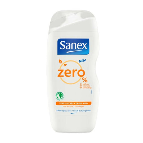 Sanex zero% shower gel voor droge huid (6x 400ml)