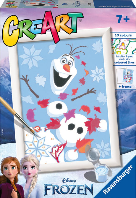 Ravensburger Creart Disney Kraina Lodu Wesoły Olaf - Malowanie po numerach dla dzieci