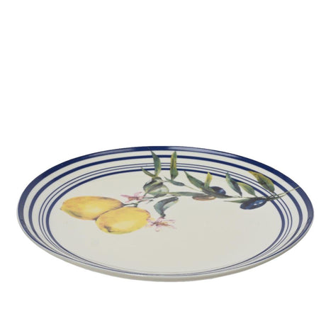 Talerz Decoris z porcelanową dekoracją cytrynową śr.20,3x2cm