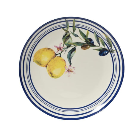 Talerz Decoris z porcelanową dekoracją cytrynową śr.20,3x2cm