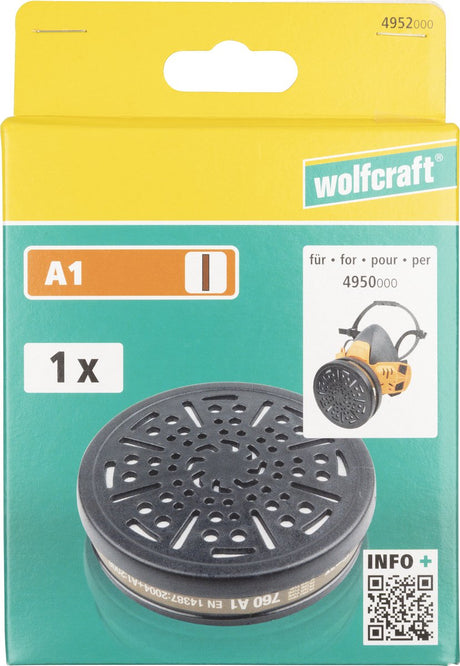 Wolfcraft - półmaska wymienny filtr powietrza a1 - filtr - maska gazowa - 4952000