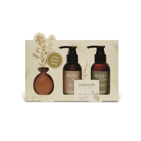 Zestaw upominkowy do kąpieli Naturals z wazonem