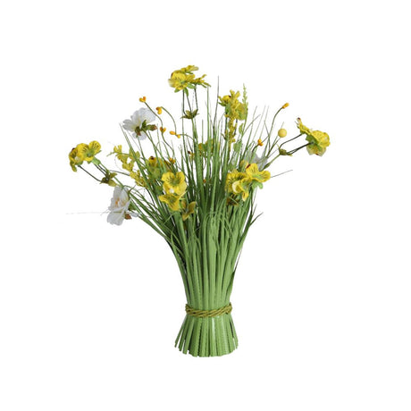 Decoris sztuczny kwiat polny bukiet kwiatów poliester średnica 20x40cm