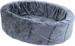 Teddy Dog Basket Grey