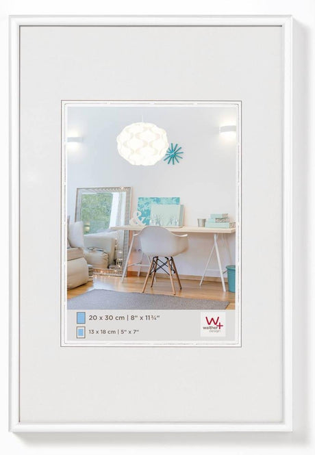Walther new lifestyle - ramka plastikowa - rozmiar zdjęcia 29,7x42 cm (din A3) - biała