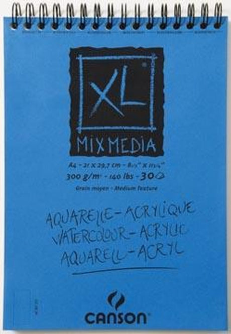 Canson album xl mix media 300 g m² ft a4, 25 + 5 vel gratis