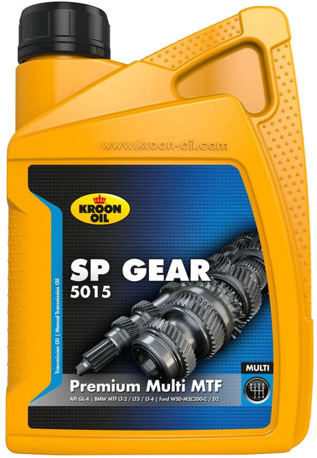 Kroon-oil sp gear 5015 - syntetyczny olej przekładniowy - sae 75w-80 - 1 litr - przezroczysty