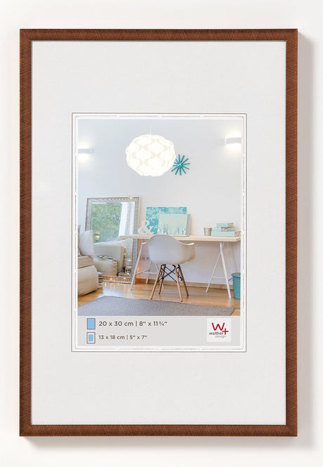 Walther new lifestyle - ramka plastikowa - rozmiar zdjęcia 24x30 cm - brąz