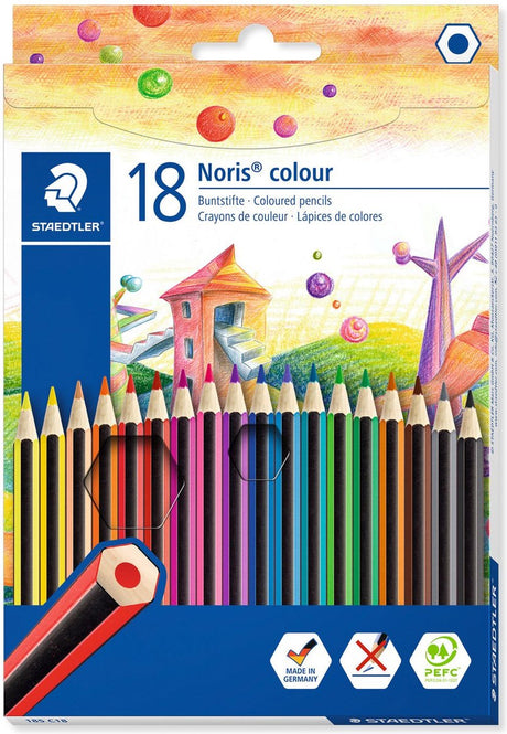 Kredki Staedtler Noris 17,5 cm drewno grafitowe 18 sztuk
