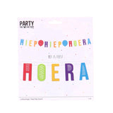 Girlanda z literami hip hip hura