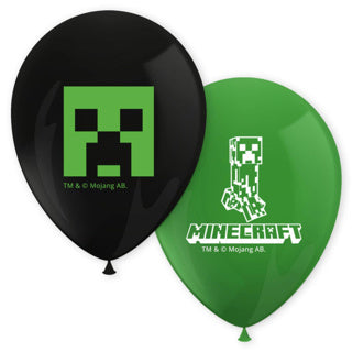 Balony lateksowe Minecraft 8 sztuk | 2 szt