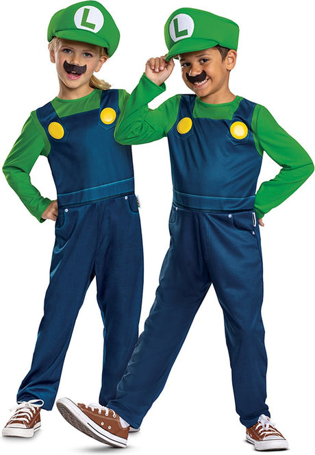 Przebranie Nintendo - Super Mario Bros, Luigi Elevated Fancy Dress Up, rozmiar S (4-6 lat), dziecko