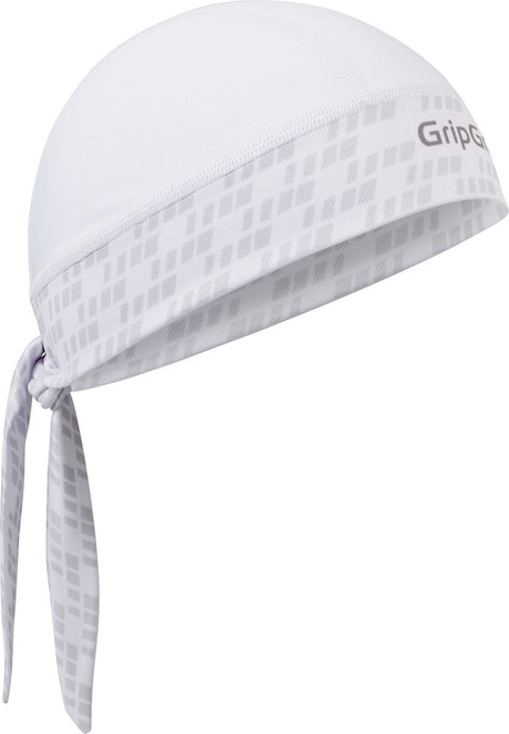 Gripgrab - letnia chustka rowerowa chroniąca przed potem Ochrona przed promieniowaniem UV Czapka rowerowa - biała - unisex - rozmiar jeden rozmiar