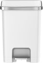 Eko - hana 2 pedaalemmer 25 liter - plastic - wit - prullenbak