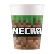 Kubki papierowe Minecraft 8 sztuk | 2 szt