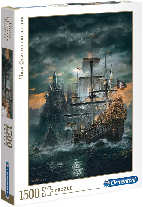 Clementoni - puzzle - 1500 elementów - statek piracki - puzzle dla dorosłych - kolekcja wysokiej jakości