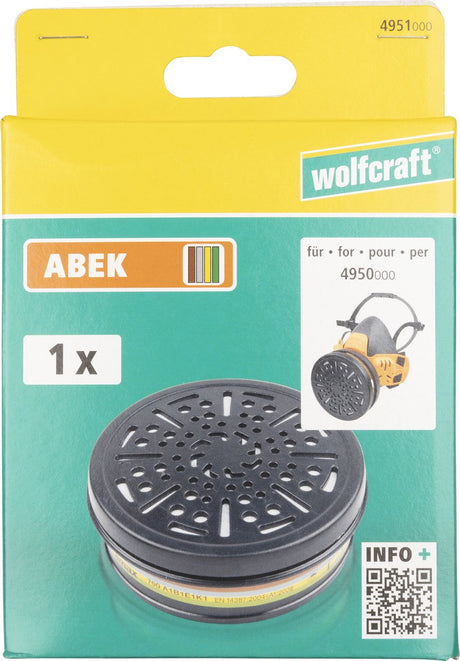 Filtr do ochrony dróg oddechowych Wolfcraft | abek | 1 sztuka - 4951000