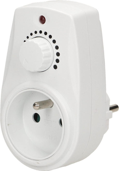 Orno doorvoerstekker met dimmer - stekkerdimmer plug-in dimmer - min-40w -max. 280 watt - penaarde-voor belgië