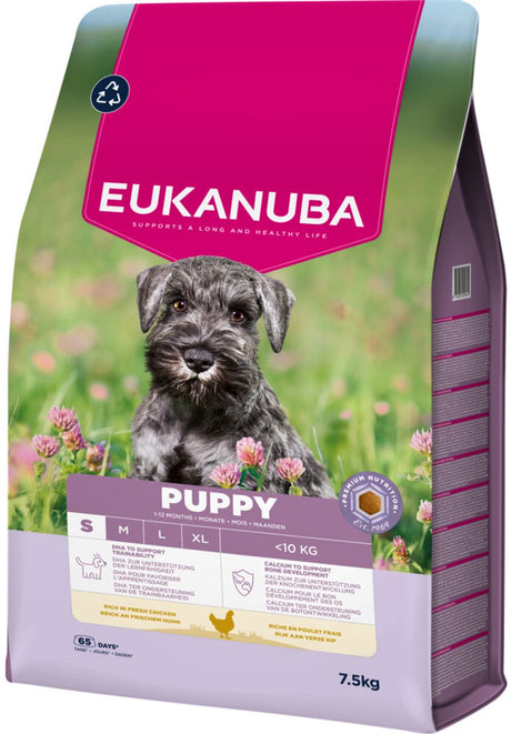 Eukanuba karma dla psów sucha karma pielęgnacyjna dla szczeniąt, małych kurczaków - 7,5 kg