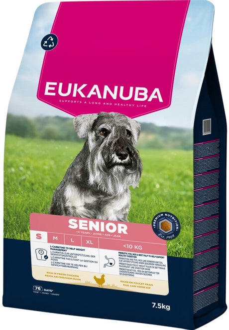 Eukanuba sucha karma dla psów Life Care Dog Senior Mały Kurczak - 7,5 kg