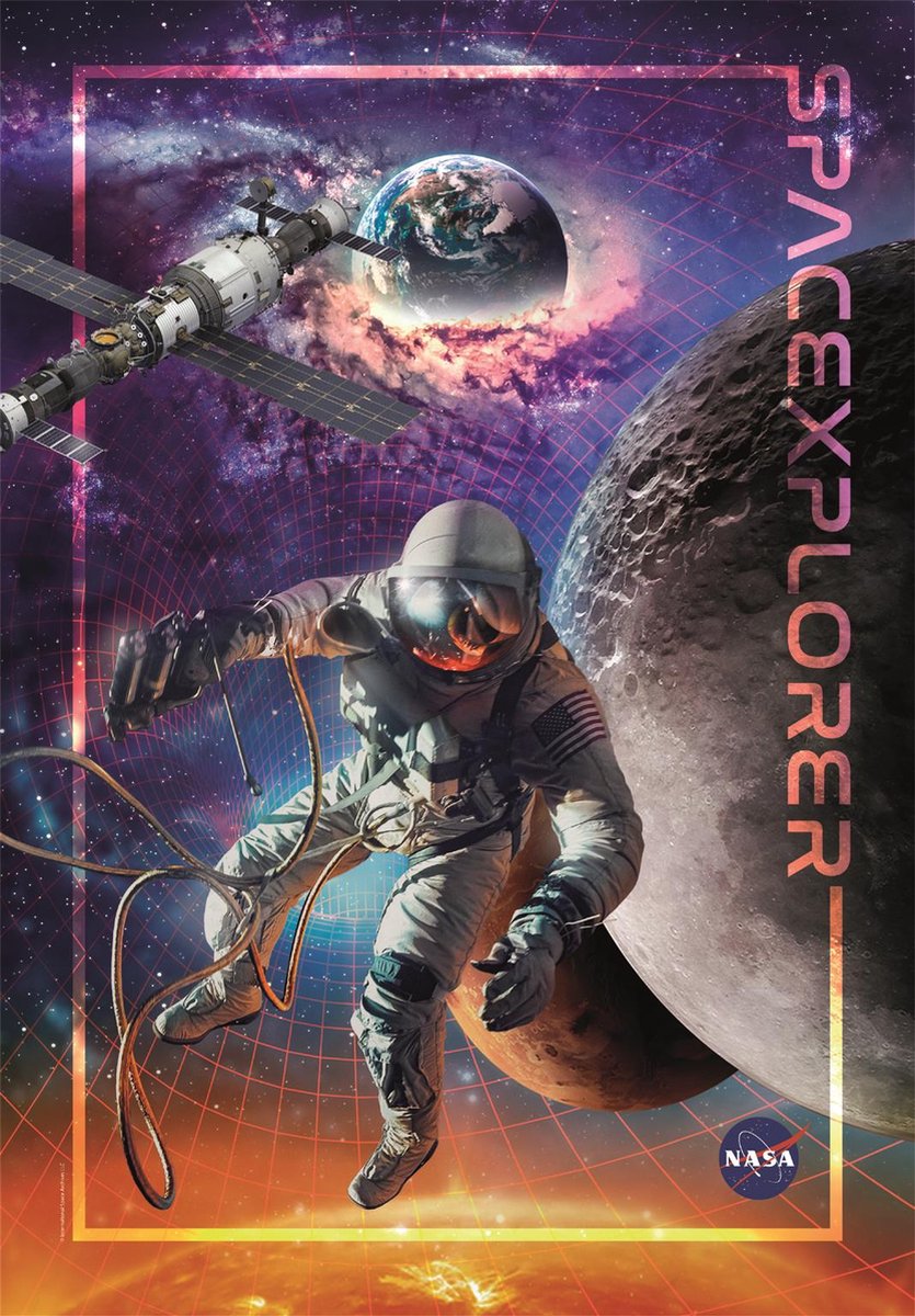 Clementoni - puzzle - 1000 elementów - nasa 2023 - puzzle dla dorosłych i dzieci