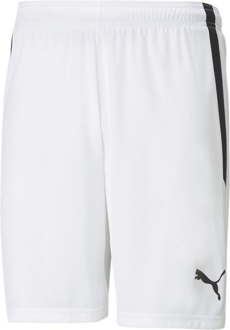 Męskie spodnie sportowe Puma Teamliga Shorts - biało-czarne