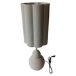 Mansion atmosphere tafellamp metaal wit 23x23x68,5cm