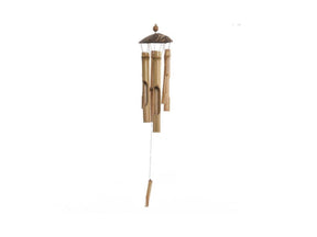 Decoris dzwonek wietrzny bambusowy ø10-h63cm naturalny