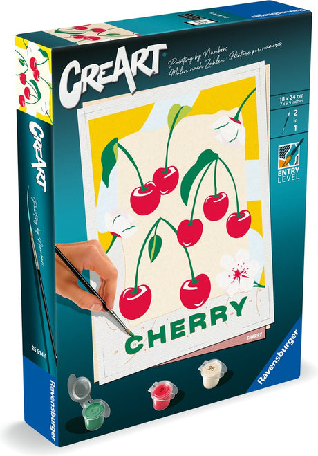 Farba Ravensburger Creart według numerów - wiśnia