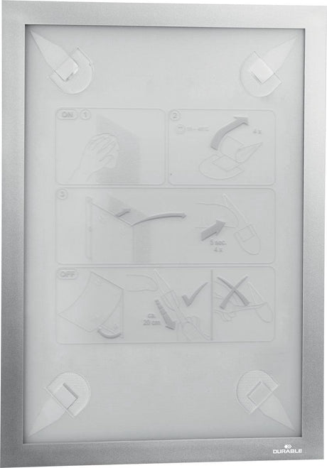 Trwała teczka na dokumenty 484323 srebrna (szer. x wys.) 236 mm x 323 mm DIN A4 pionowo, DIN A4 poziomo