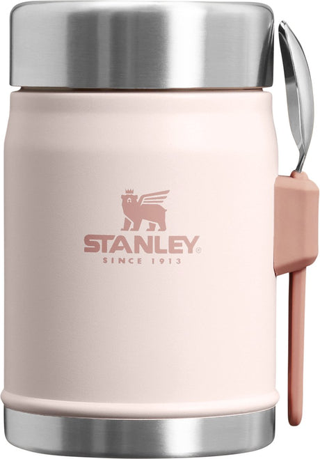 Legendarny słoik na jedzenie Stanley + łyżka | 0,4l - kwarc różowy
