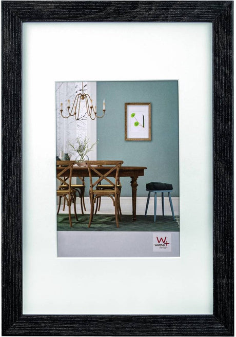 Walther fiorito - rama drewniana mdf - rozmiar zdjęcia 50x60 cm - ciemnoszary