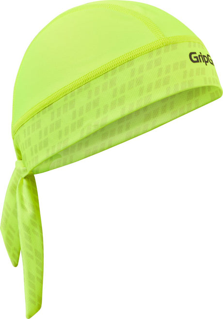 Gripgrab - letnia bandana rowerowa chroniąca przed potem Ochrona przed promieniowaniem UV Czapka rowerowa czapka rowerowa - żółta odblaskowa - unisex - rozmiar jeden rozmiar