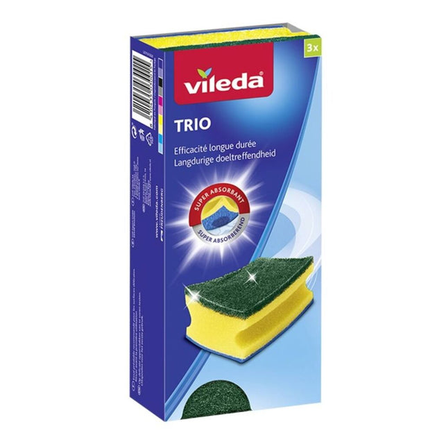 Vileda Vileda Gąbka do szorowania 3 sztuki