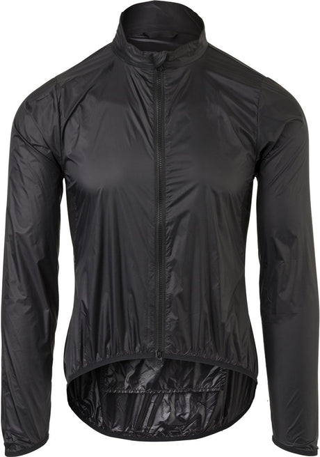Agu essential - windjack heren - fietsjack - winddicht en waterafstotend - ademende mesh rug - opvouwbaar - reflecterend - zwart - l