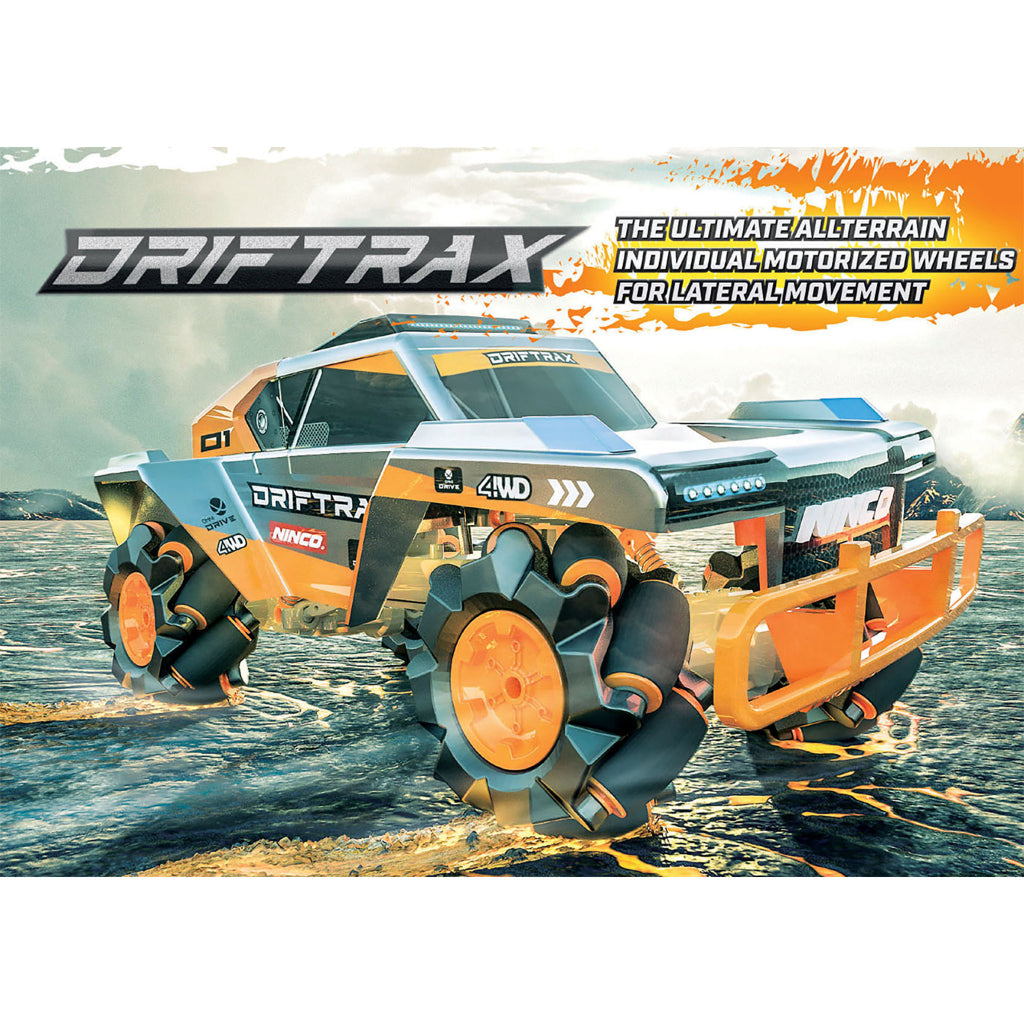 Samochód Ninco RC Drift Trax 34x18x15,8 cm szary pomarańczowy