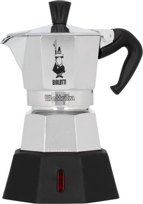 Bialetti moka elektryczna 2 filiżanki – perkolator elektryczny – 230v – aluminium – włoski ekspres do kawy
