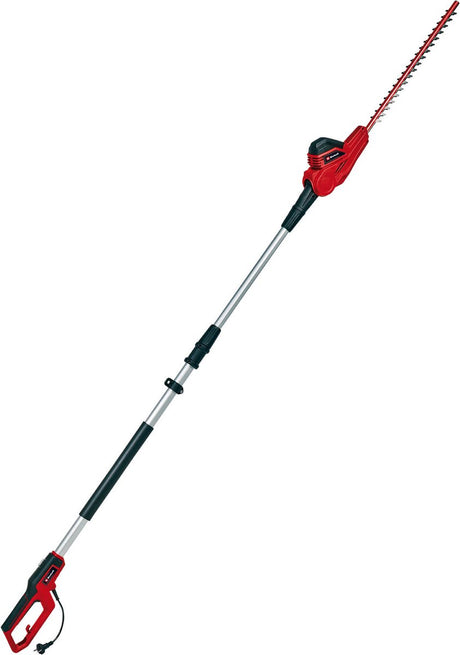 Elektryczne teleskopowe nożyce do żywopłotu Einhell GC-HH 5056 - 500 W - długość cięcia 47 cm - wysuwane 170-250 cm - rozstaw zębów 20 mm - obrotowy uchwyt główny
