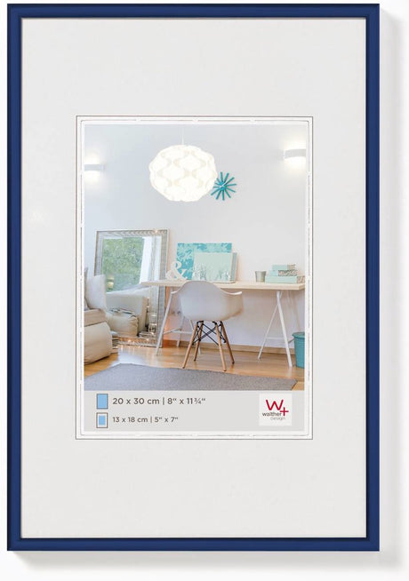 Walther new lifestyle - ramka plastikowa - rozmiar zdjęcia 50x70 cm - niebieska