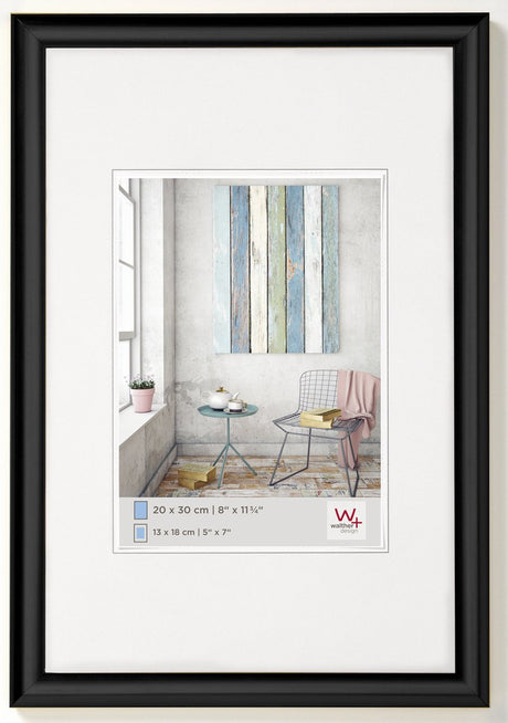 Walther trendstyle - ramka plastikowa - rozmiar zdjęcia 30x40 cm - czarna