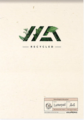 Aurora shine bright recycled schrijfblok | ft a4 | gelijnd