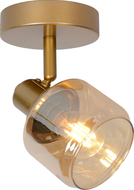 Lucide bjorn - reflektor sufitowy (lampa sufitowa) - 1xe14 - mosiądz złoty matowy